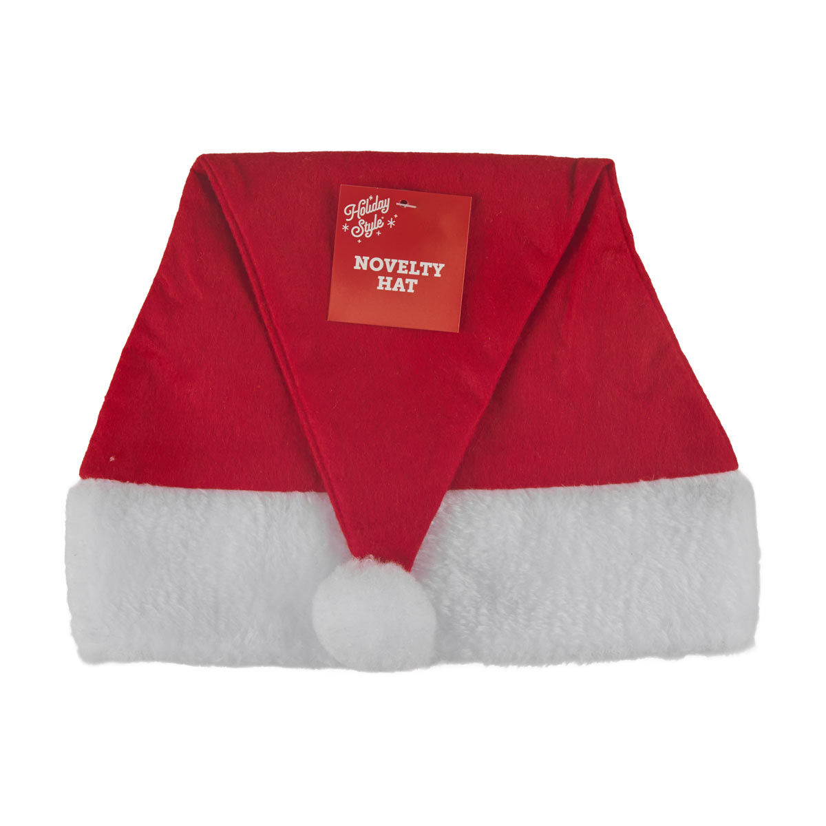 Holiday Style Christmas Red Felt Novelty Santa Hat, 16 in