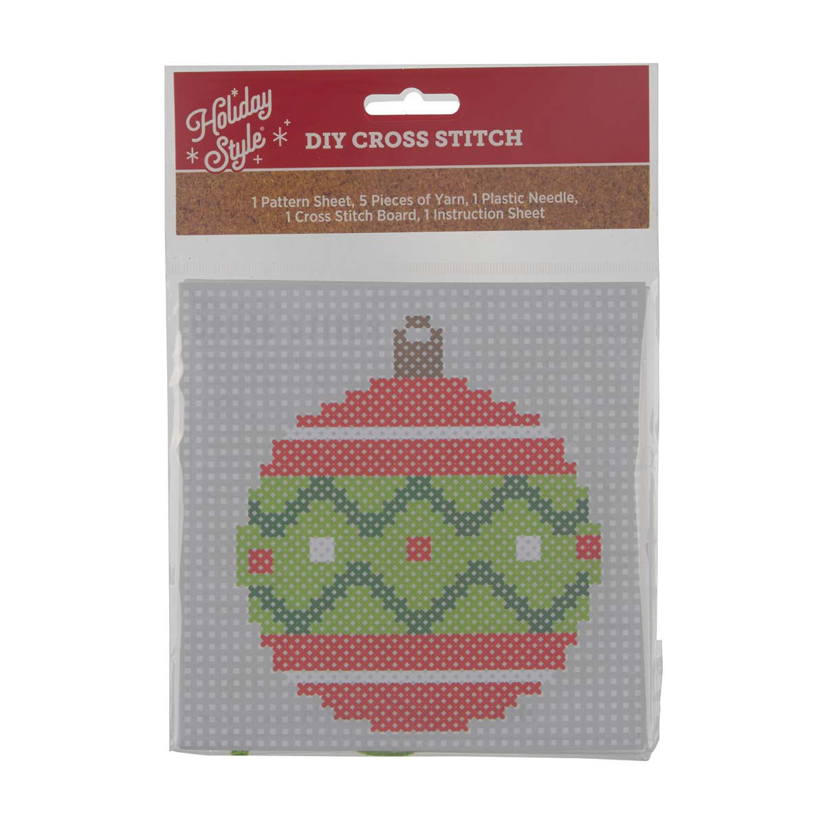 Holiday Style DIY Cross Stitch Kit, 3 Assorted Kits