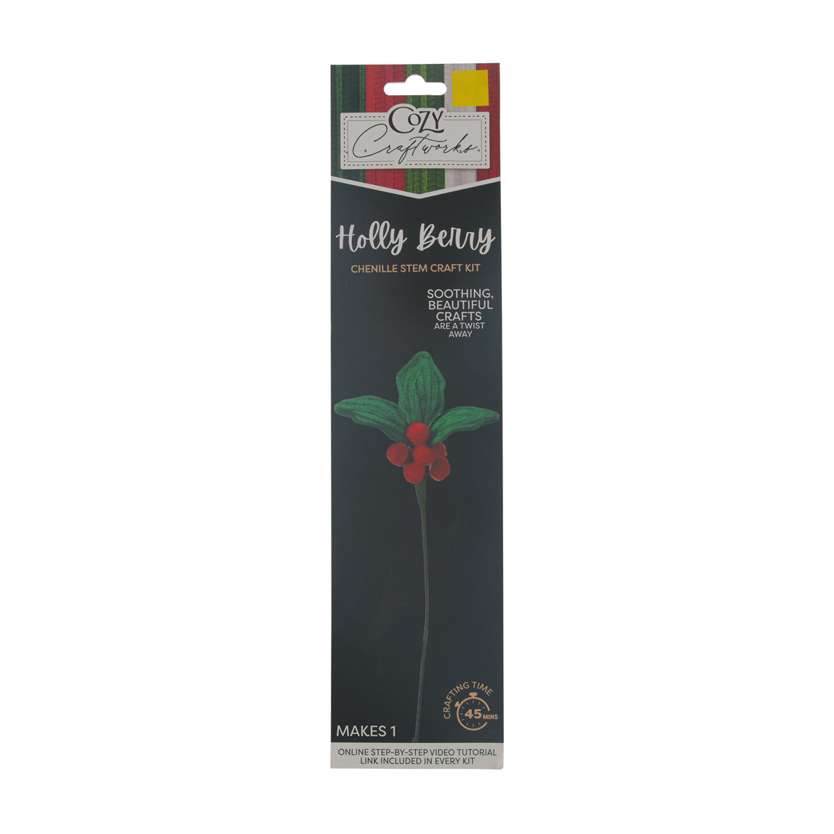 Cozy-Craftworks-Christmas-Chenille-Stem-Craft-Kit,-2-Assorted-Designs
