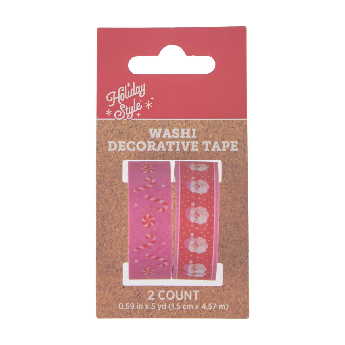 Holiday Style Christmas Washi Decorative Tape, 2 ct, 3 Assorted Designs