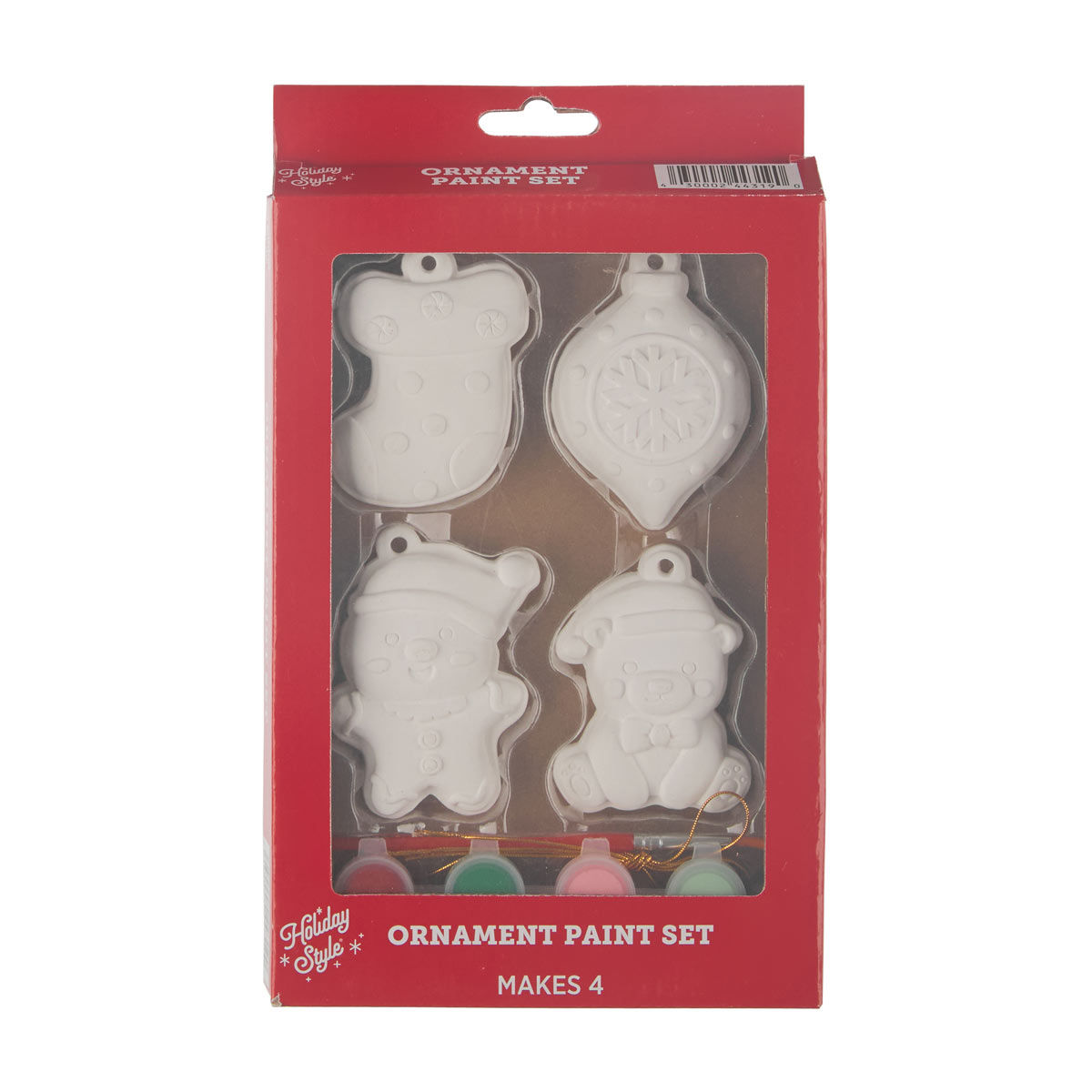 Holiday Style Christmas DIY Ornament Paint Set, 2 Assorted Sets