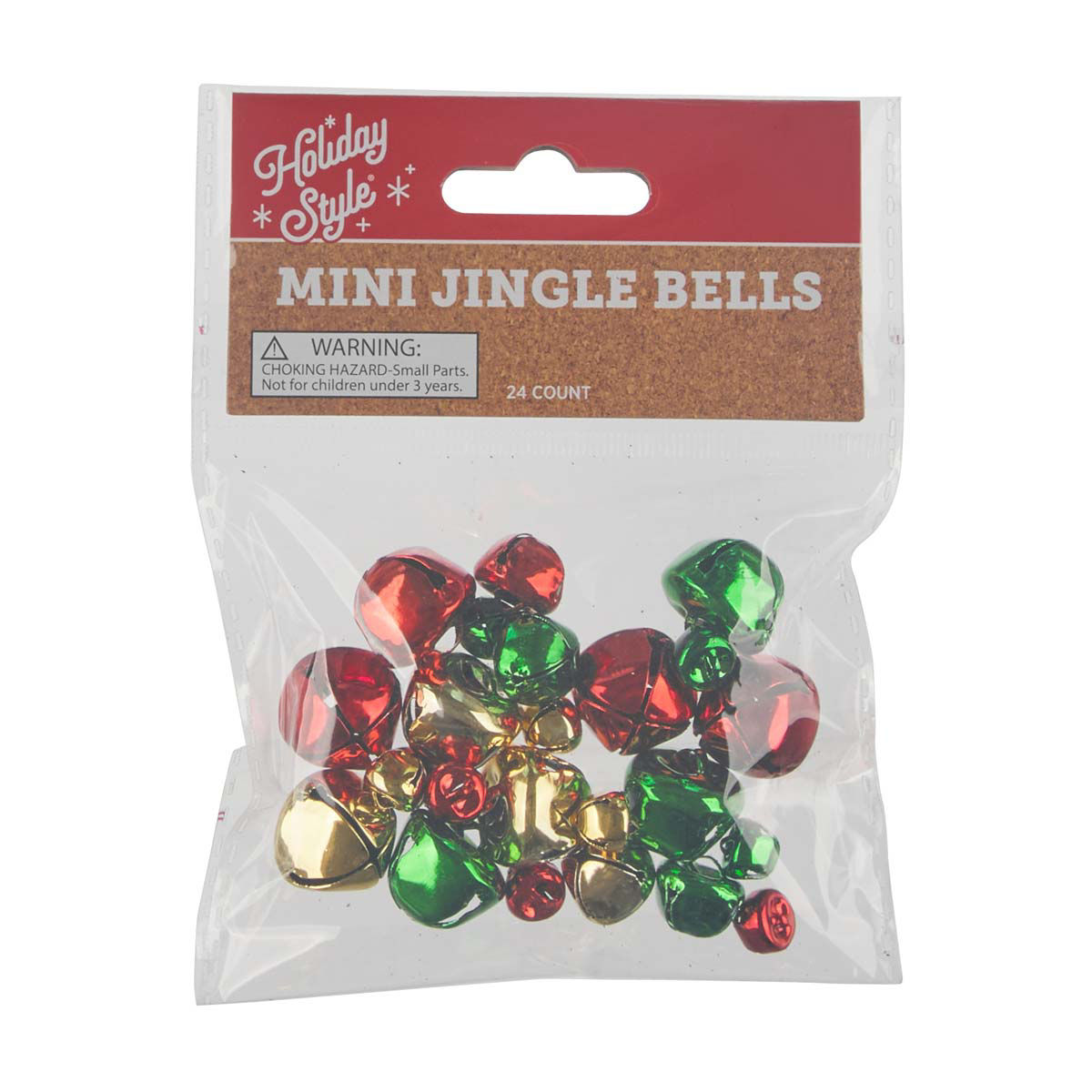 Holiday Style Christmas Mini Jingle Bells, 24 ct