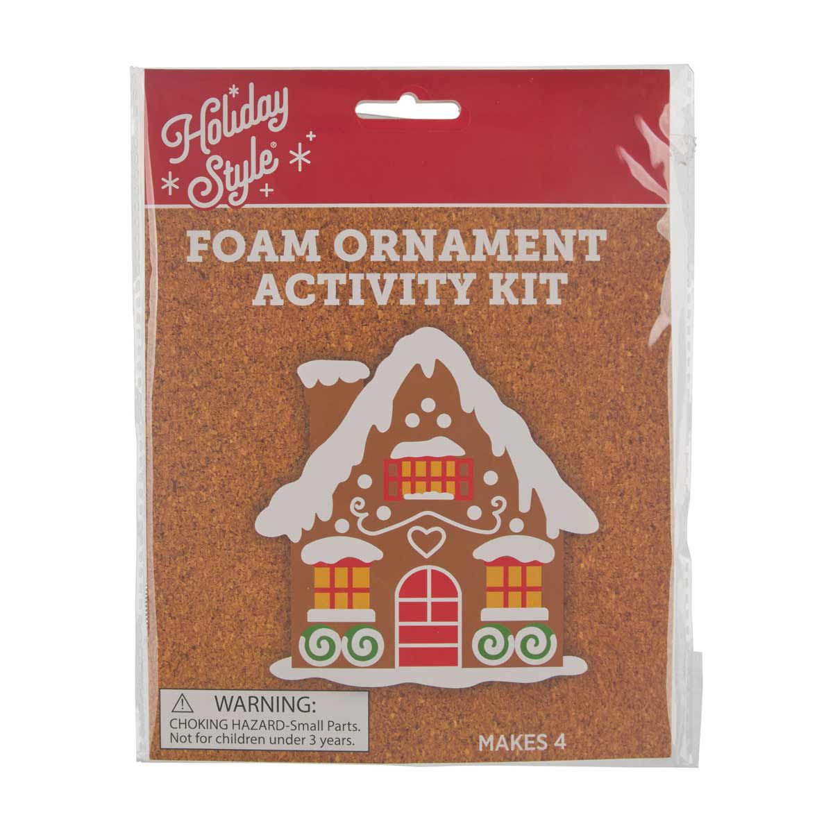 Holiday Style Christmas Foam Ornament Activity Kit, 5 Assorted Kits