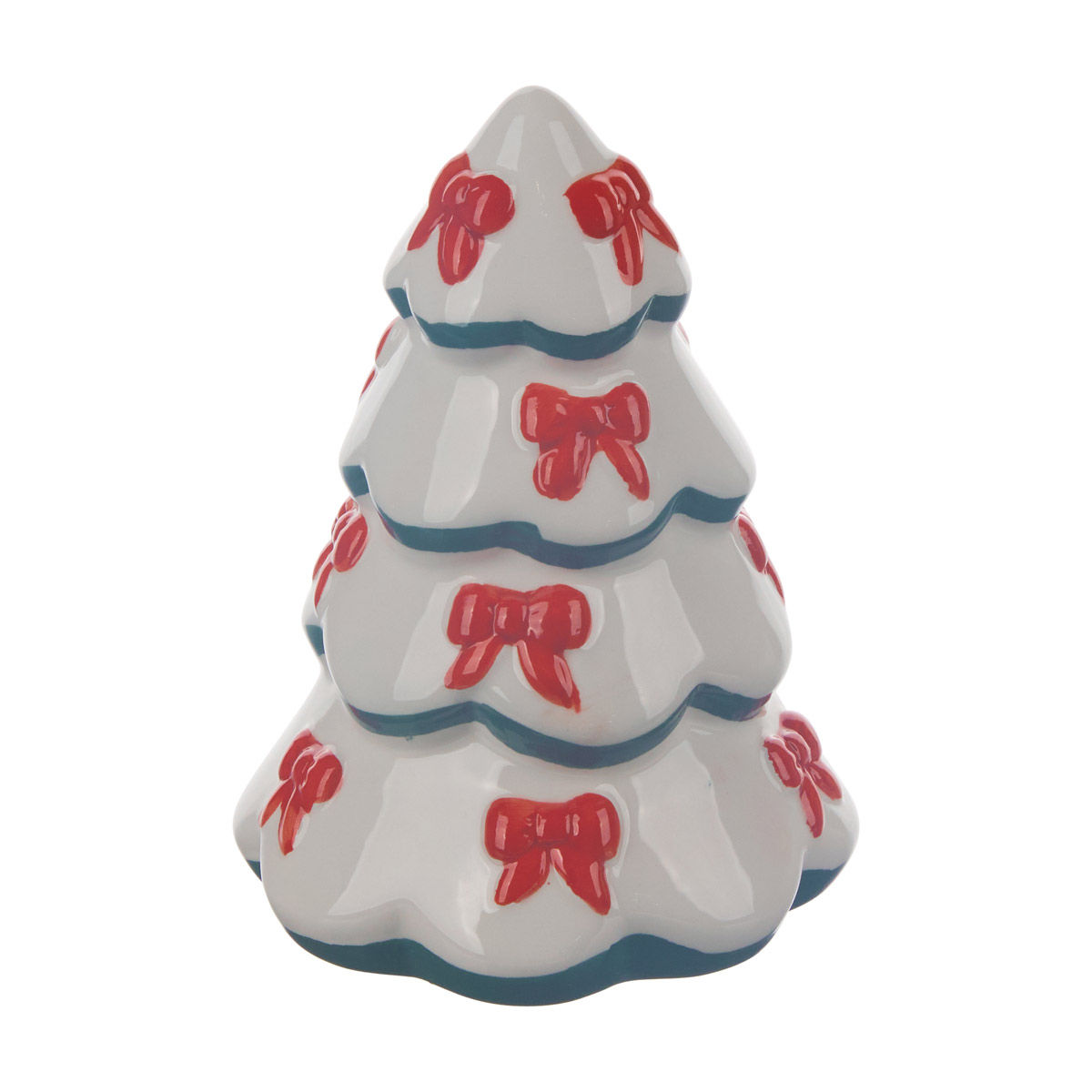 Hallmark Christmas Ceramic White Tree Shaped Décor, Small