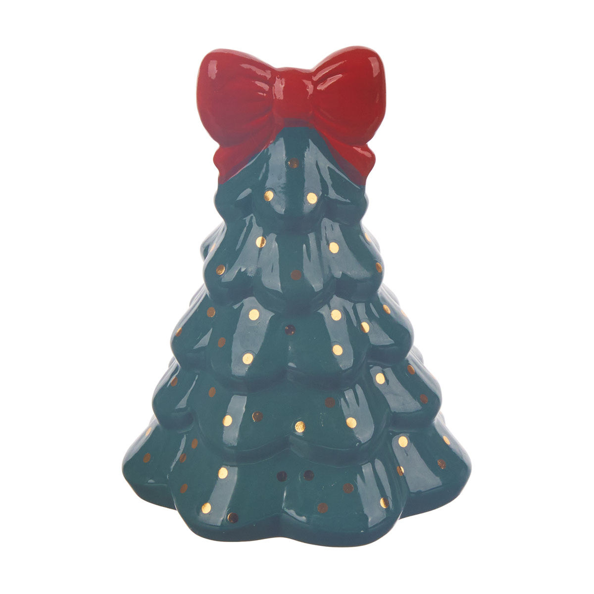 Hallmark Christmas Ceramic Green Tree Shaped Décor, Small