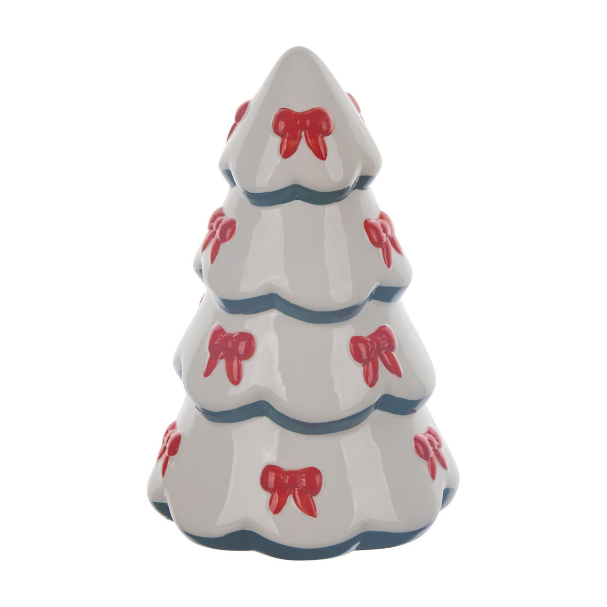 Hallmark Christmas Ceramic White Tree Shaped Décor, Medium