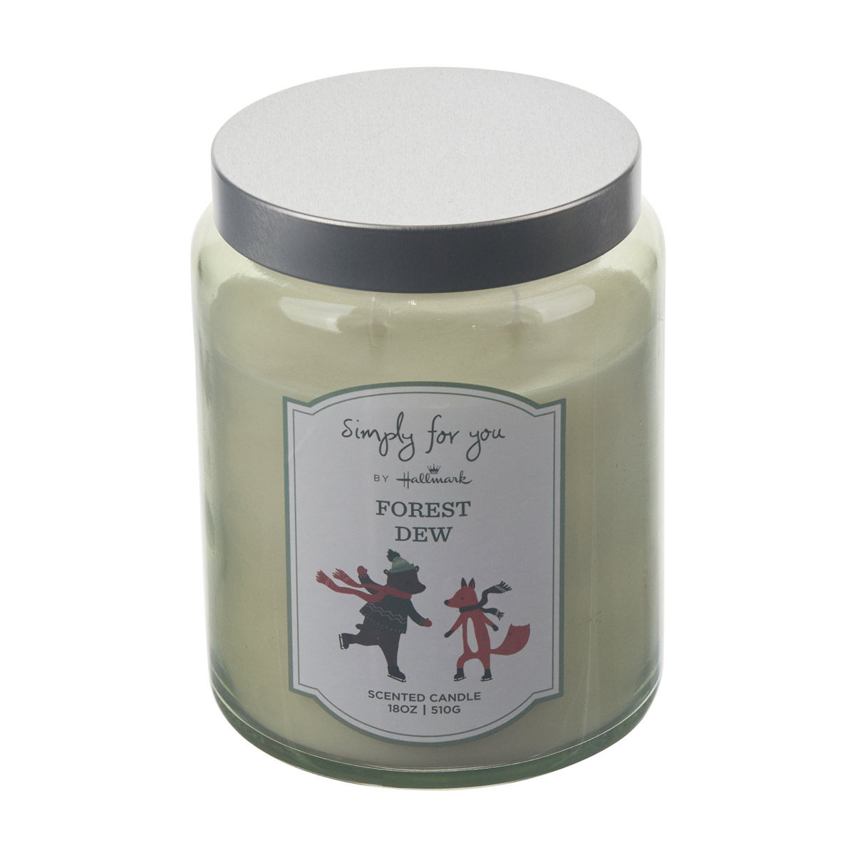 Simply for You by Hallmark Christmas Forest Dew Scented Jar Candle, 18 oz