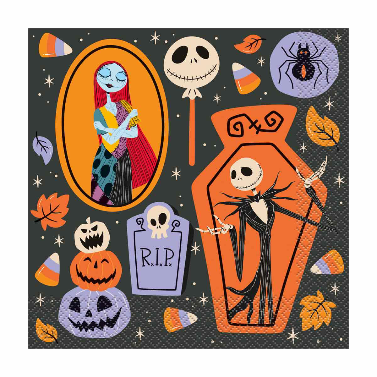Disney Tim Burton’s The Nightmare Before Christmas Lunch Napkins, 16 ct