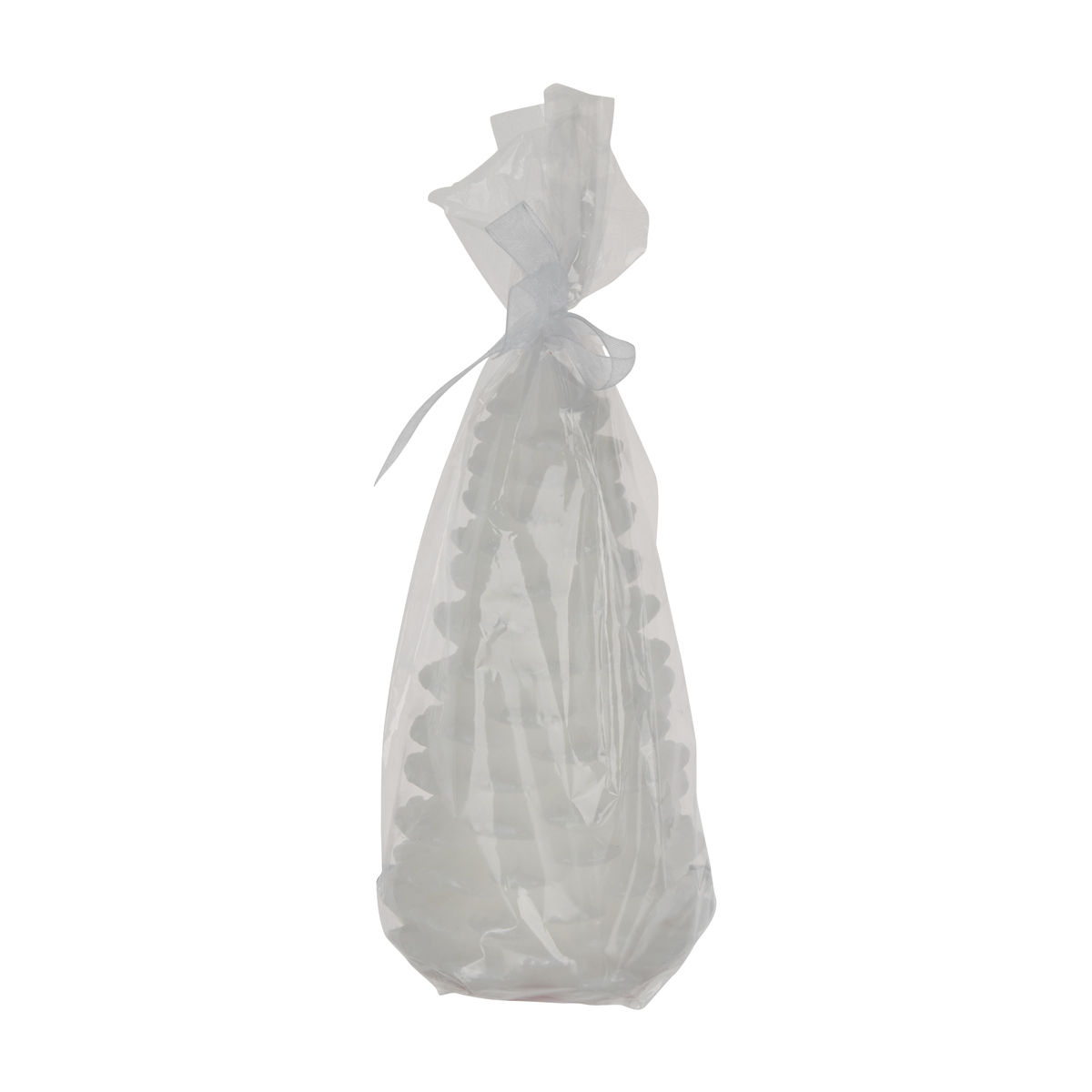 Christmas-Tree-Shaped-Novelty-Candle,-White