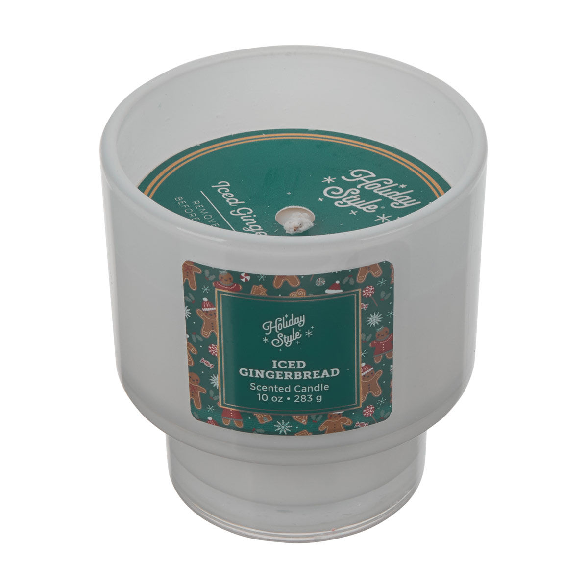 Holiday Style Christmas Scented Candle, Iced Gingerbread, 10 oz