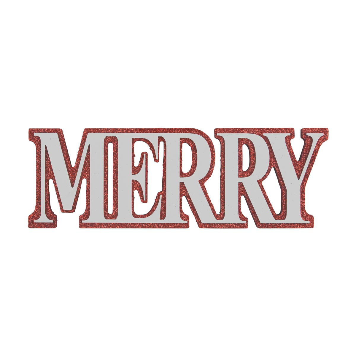 Christmas 'Merry' Tabletop MDF Runner Décor