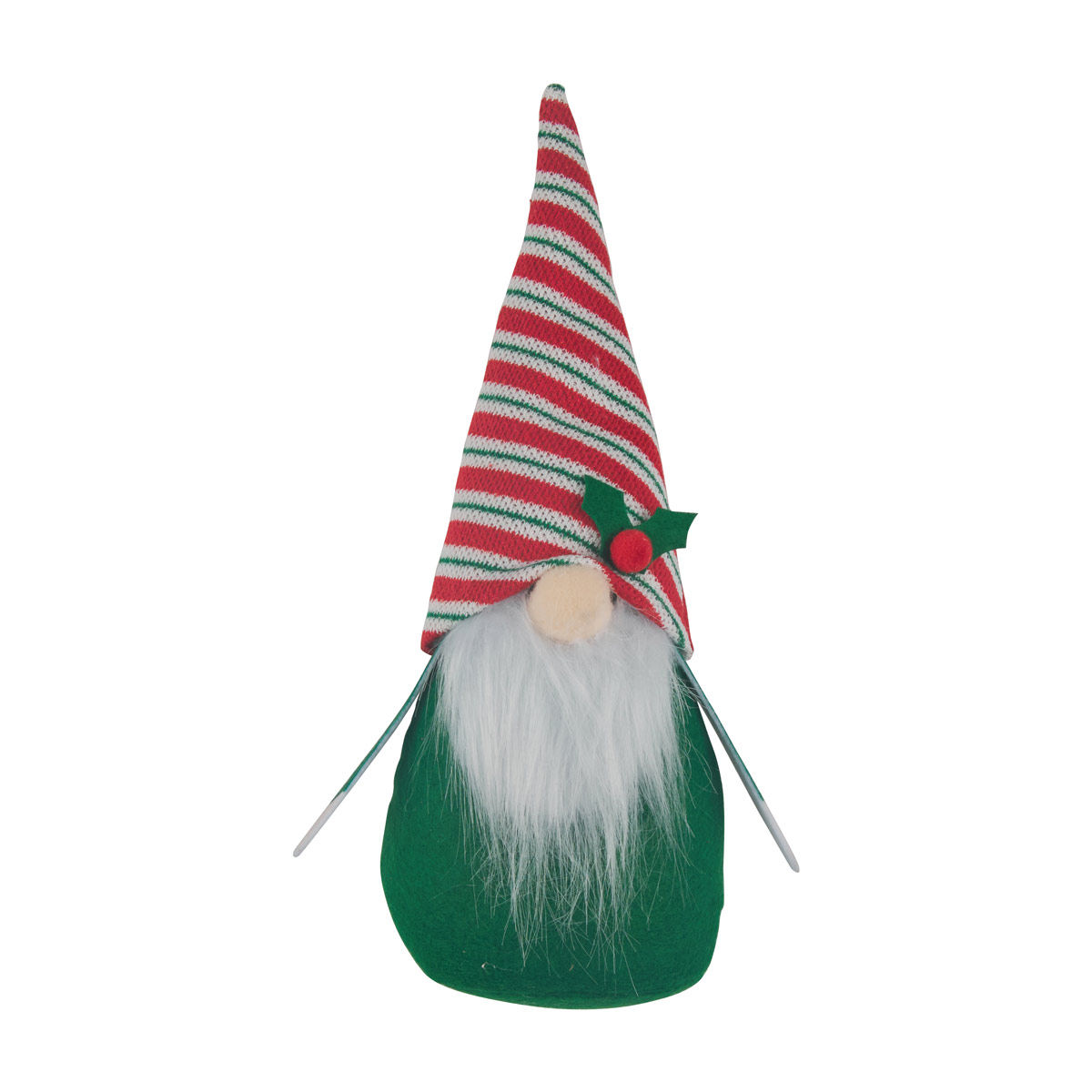 Christmas Plush Gnome with Striped Hat Table Décor
