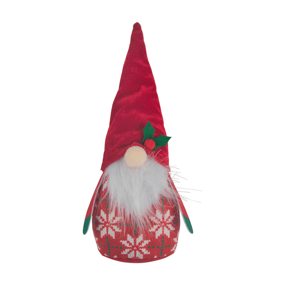 Christmas Plush Gnome with Red Hat Table Décor