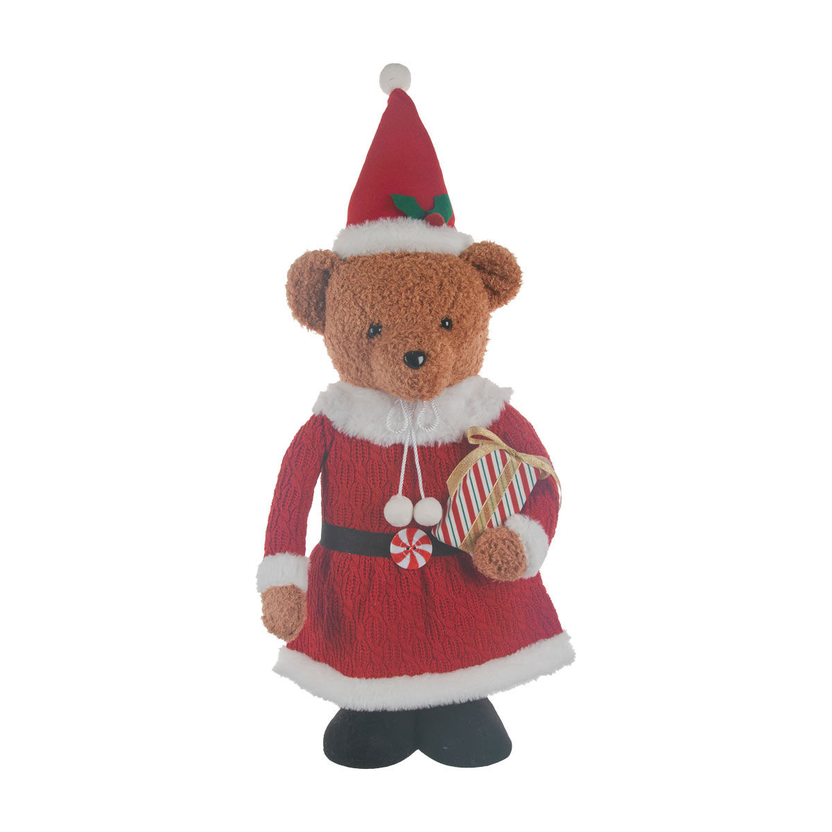 Christmas Red Teddy Bear Décor, 41 in