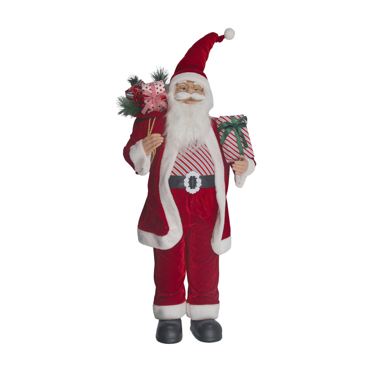 Standing Red Santa Claus Christmas Décor Figure, Large