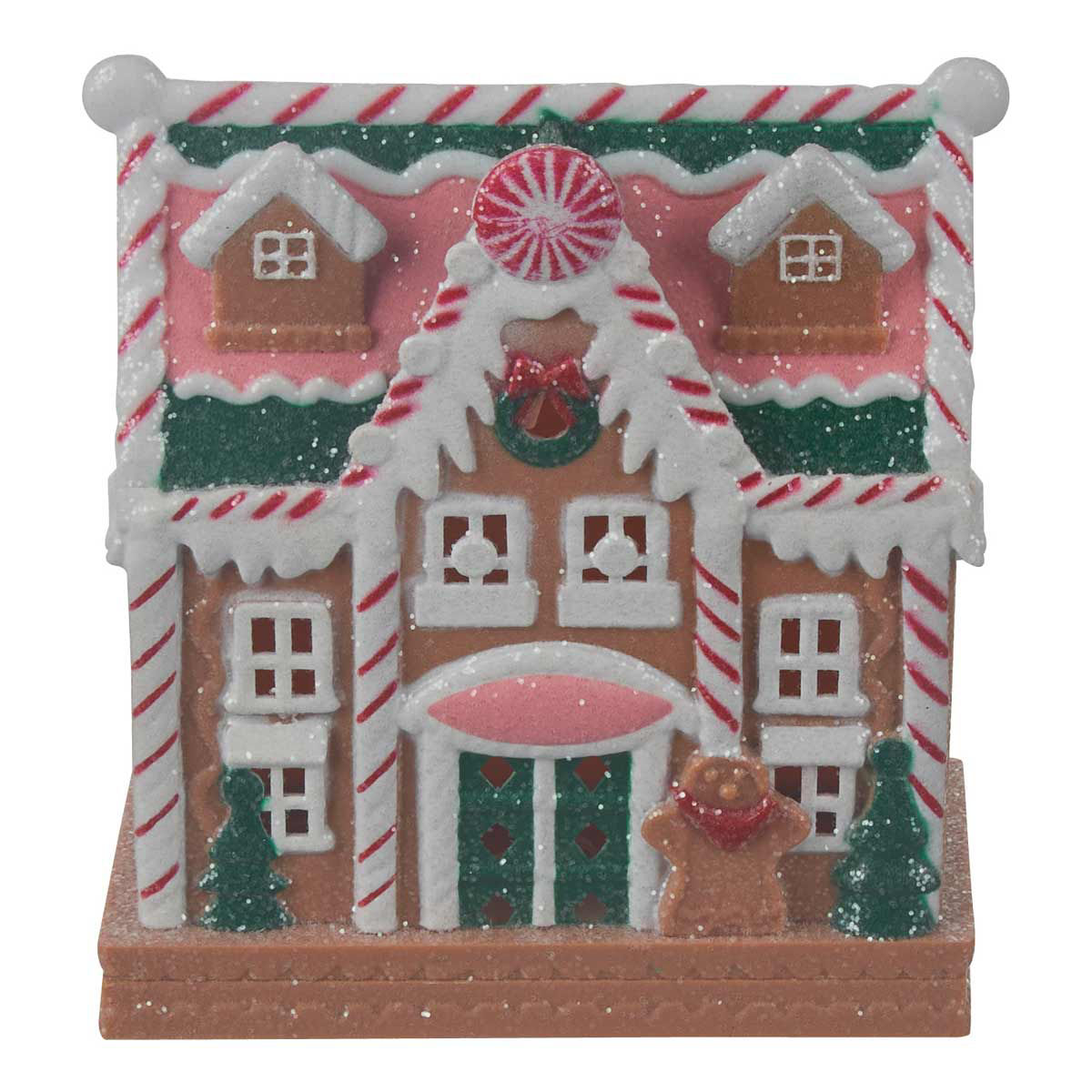 Christmas LED Pink Gingerbread House Décor