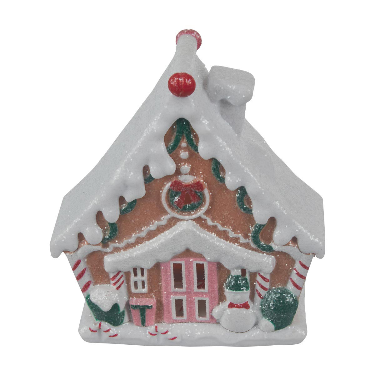 Christmas LED White Gingerbread House Décor