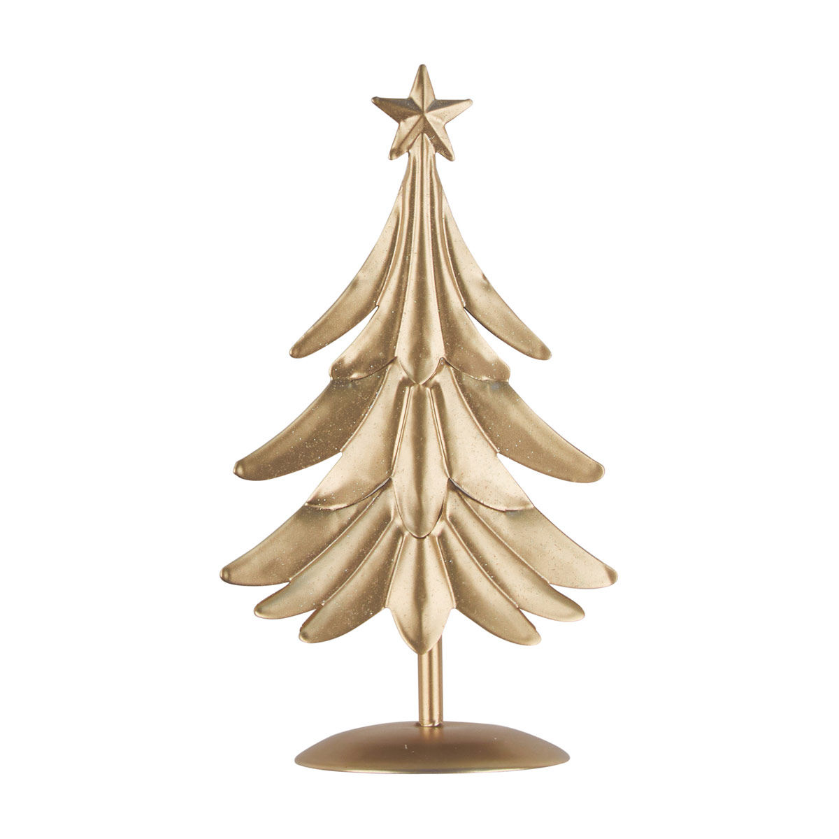 Christmas Gold Medium Metal Tree Décor