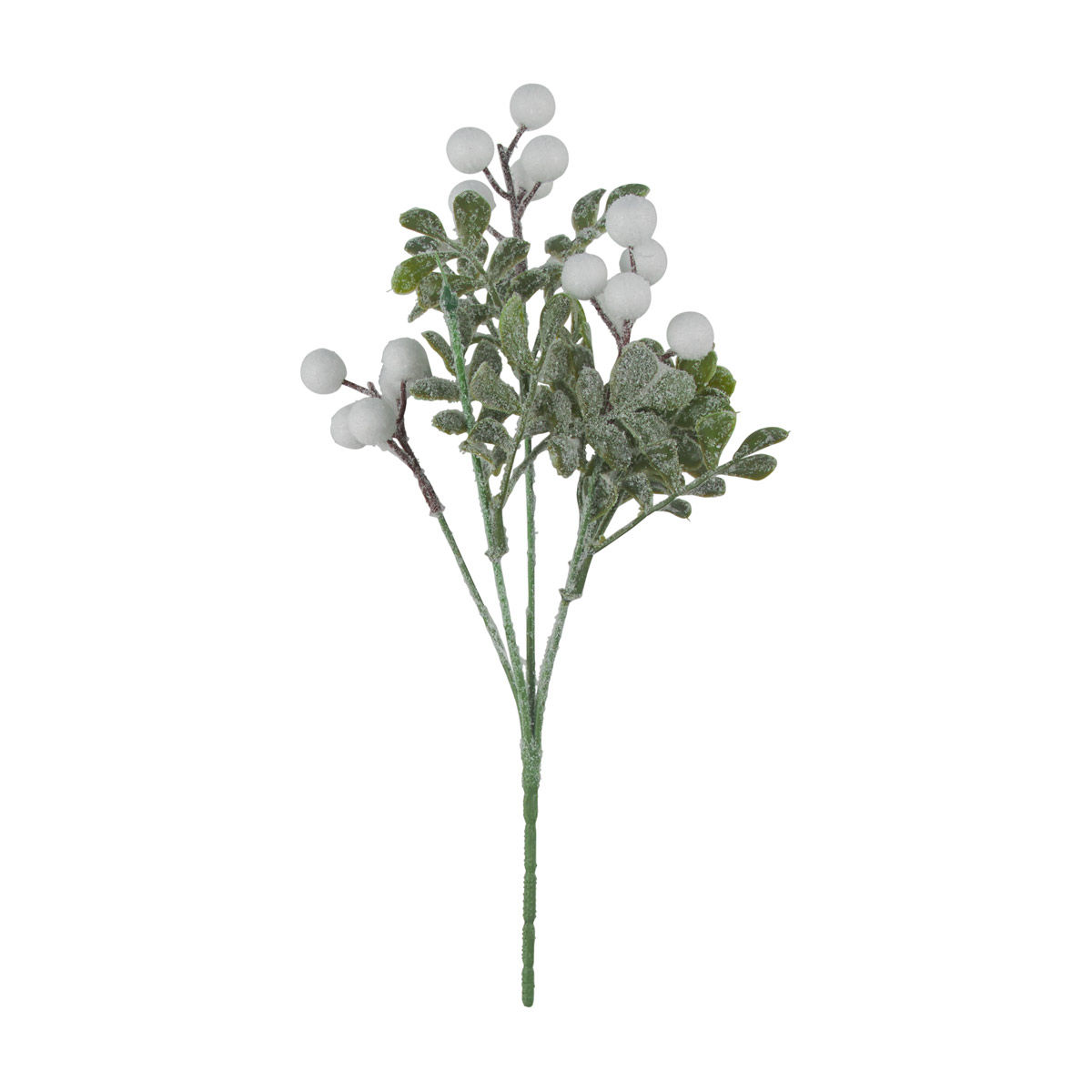 Christmas White Holly Berry Artificial Pick Décor