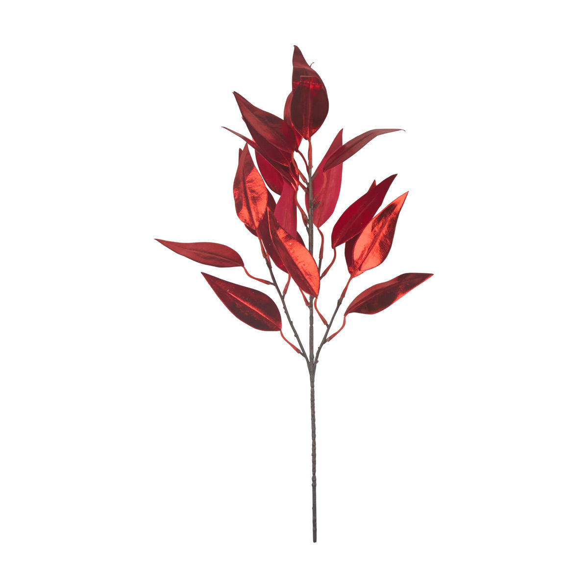 Christmas Red Leaf Artificial Pick Décor