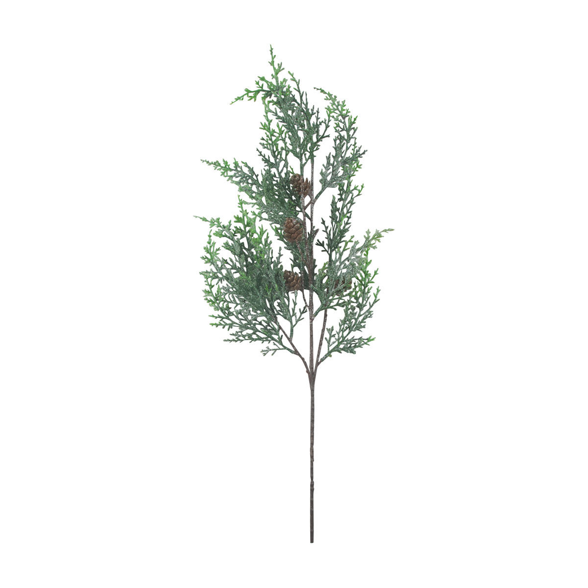 Christmas Green Glitter Artificial Pick Décor