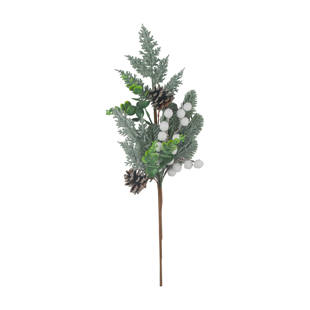 Christmas Artificial Fir with Pinecones Pick Décor