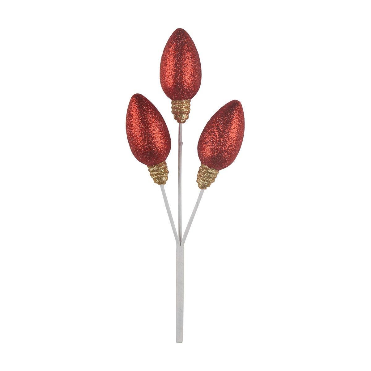 Christmas Red Bulb Decorative Garden Pick