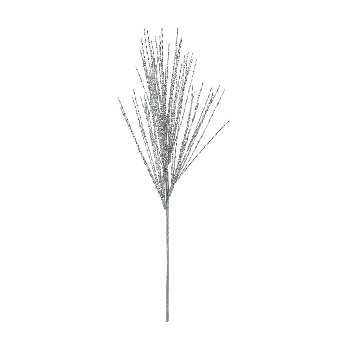 Christmas Silver Spray Decorative Garden Pick