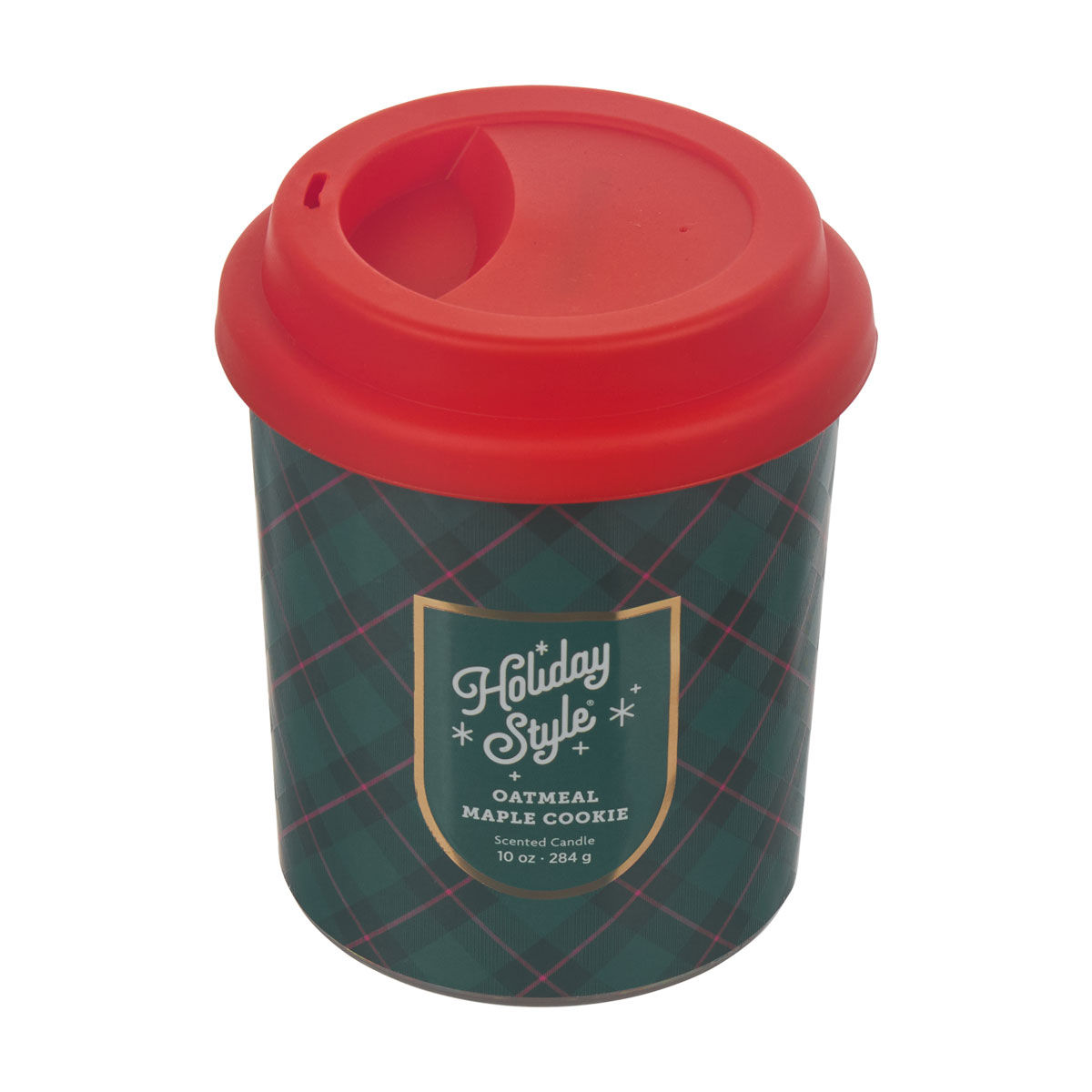 Holiday Style Christmas Oatmeal Maple Cookie Scented Jar Candle, 10 oz