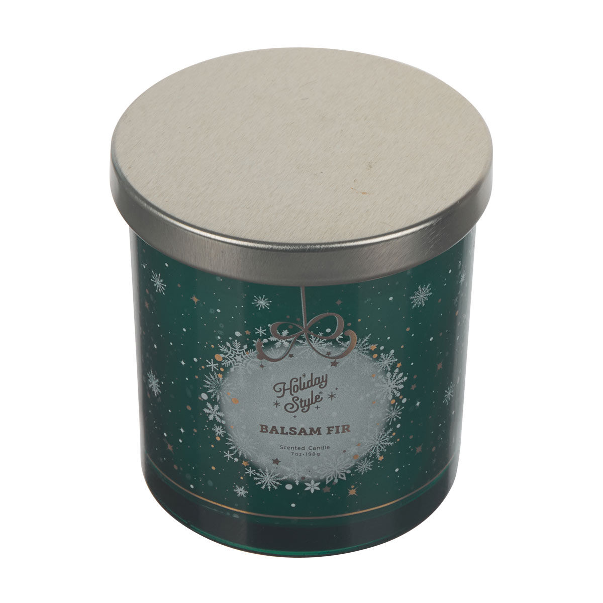 Holiday Style Christmas Balsam Fir Scented Jar Candle, 7 oz