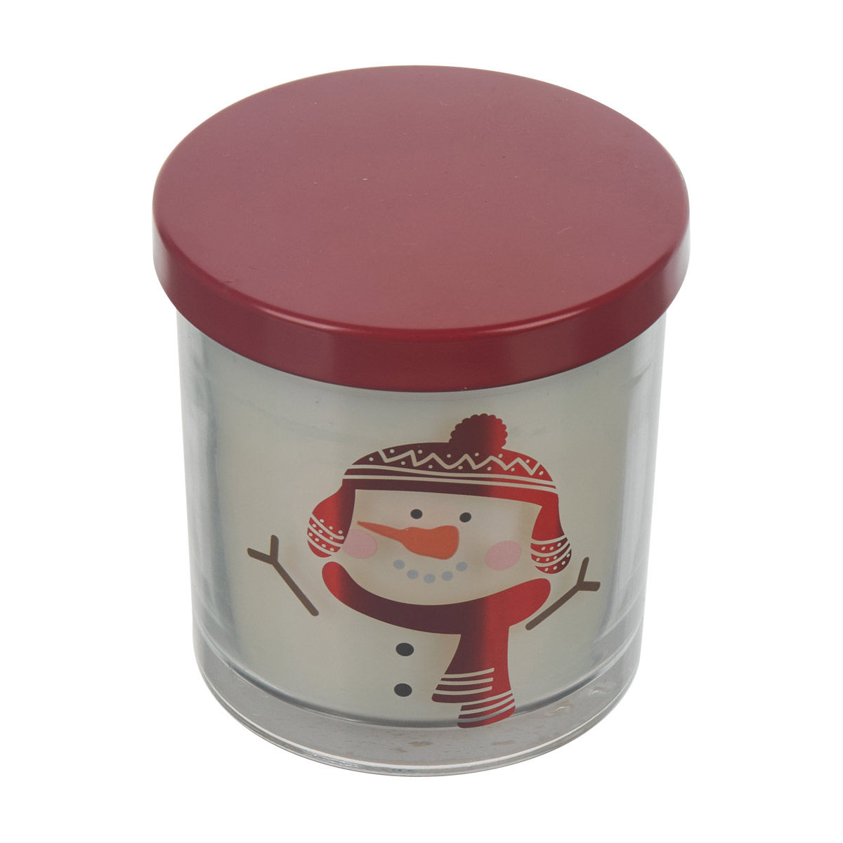 Christmas Snowman Face Jar Candle, 7 oz