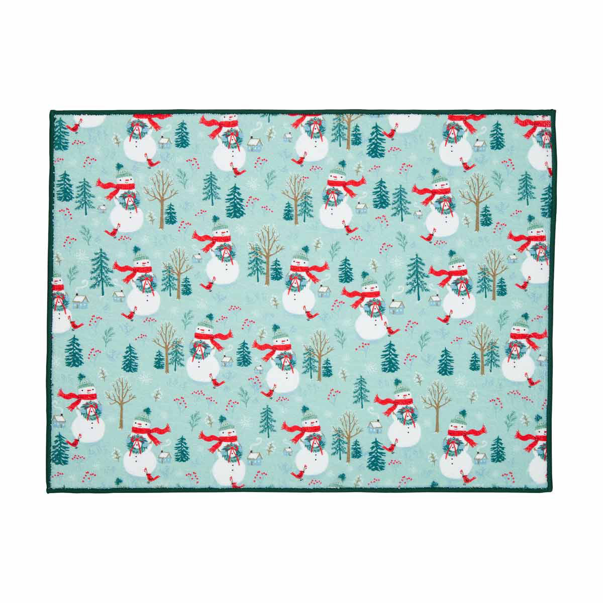 Hallmark-Christmas-Snowman-&-Wreath-Placemat