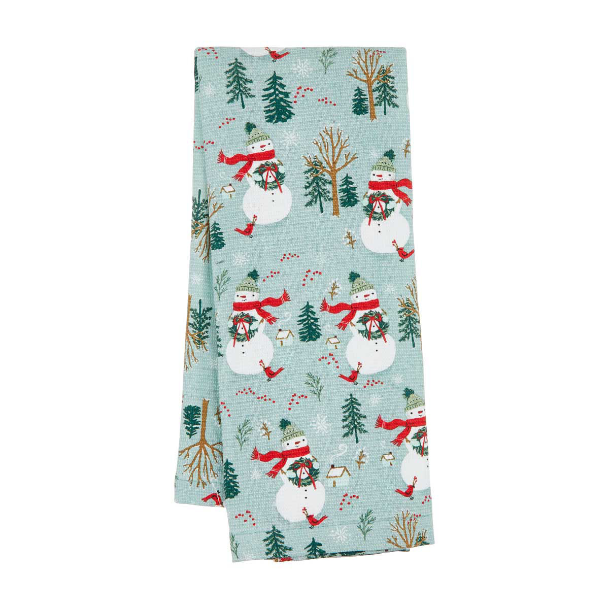 Hallmark-Christmas-Snowman-&-Wreath-Kitchen-Towel