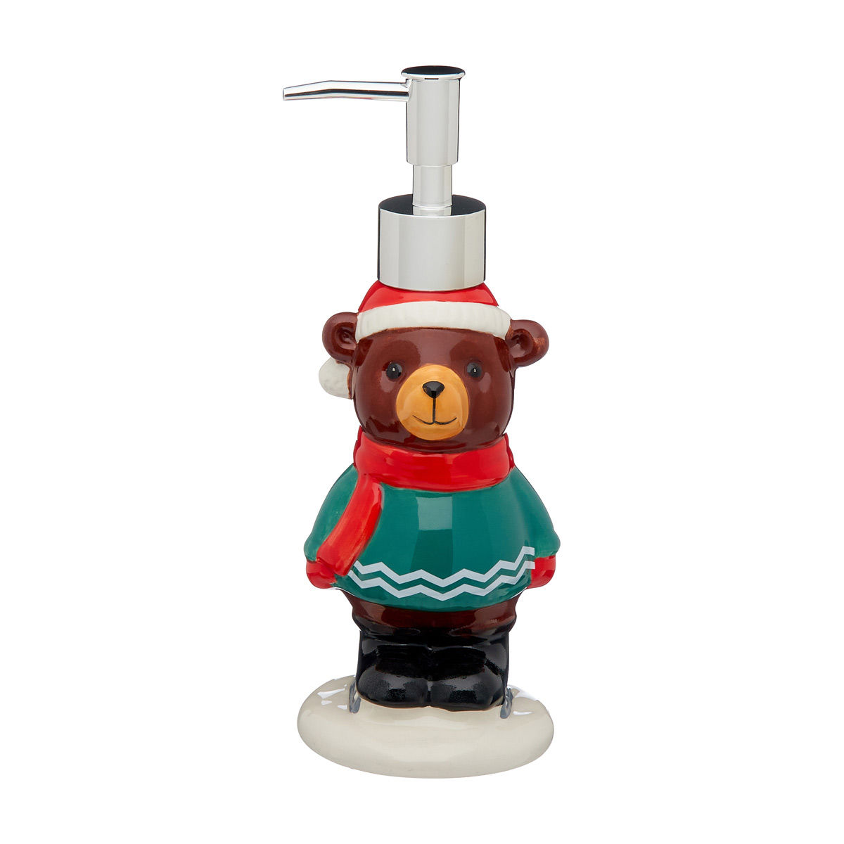 Hallmark Christmas Bear Ceramic Soap Dispenser