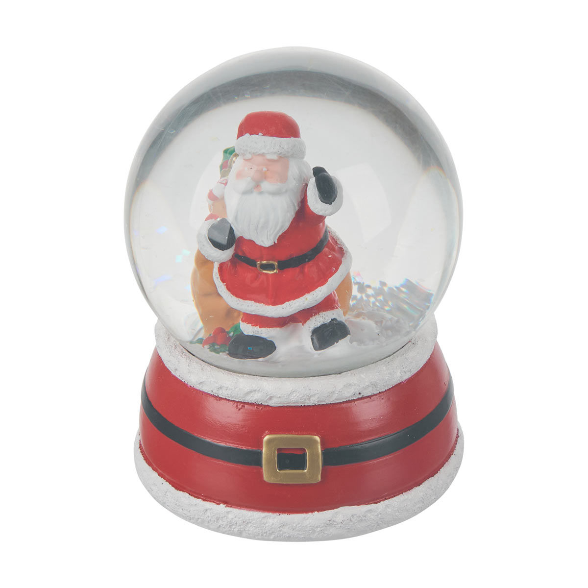 Christmas Santa Glass Water Globe Table Décor, 100 mm