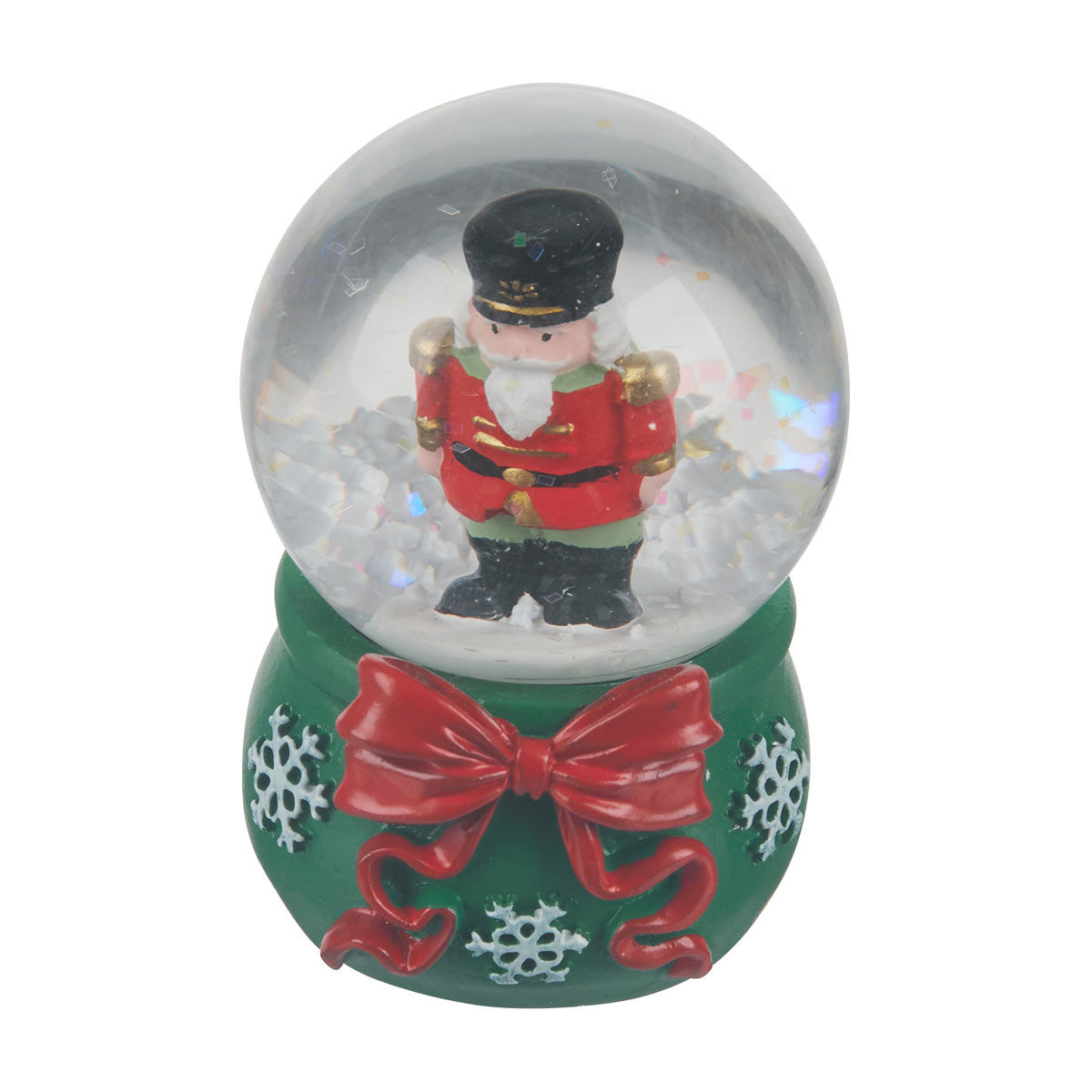 Christmas Nutcracker Glass Water Globe Table Décor, 45 mm