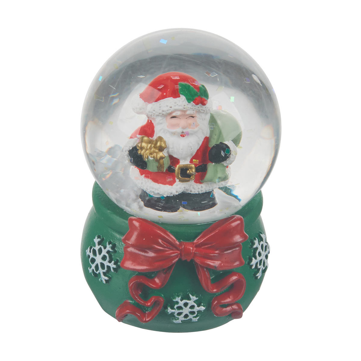 Christmas Santa Glass Water Globe Table Décor, 45 mm
