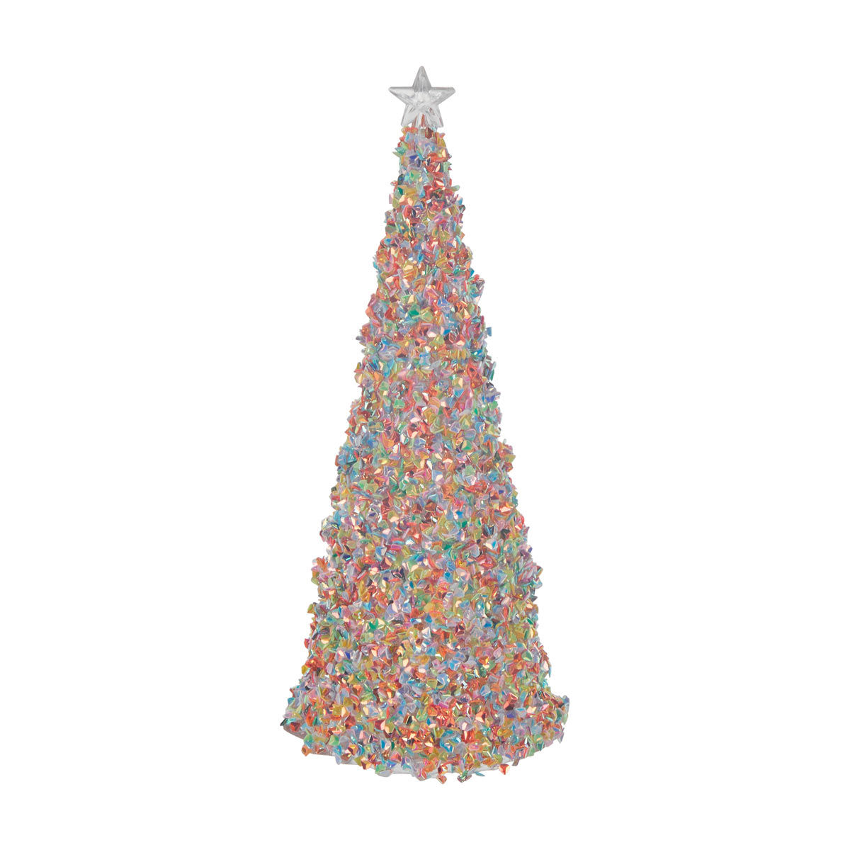 Christmas Multicolor LED Light-Up Tabletop Tree, Medium