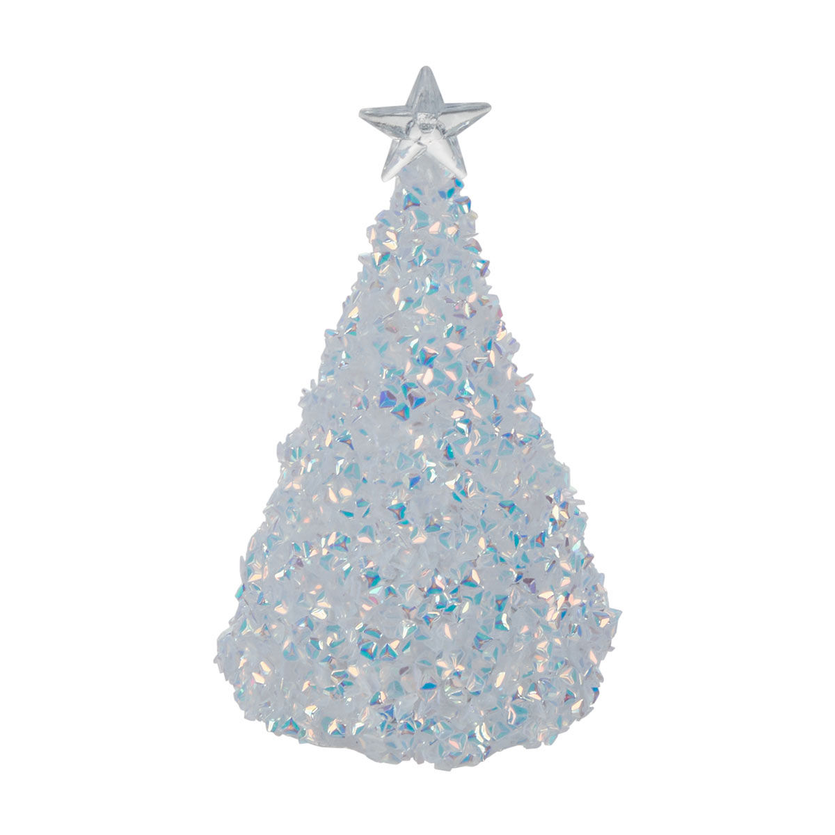 Christmas White LED Light-Up Tabletop Tree, Small