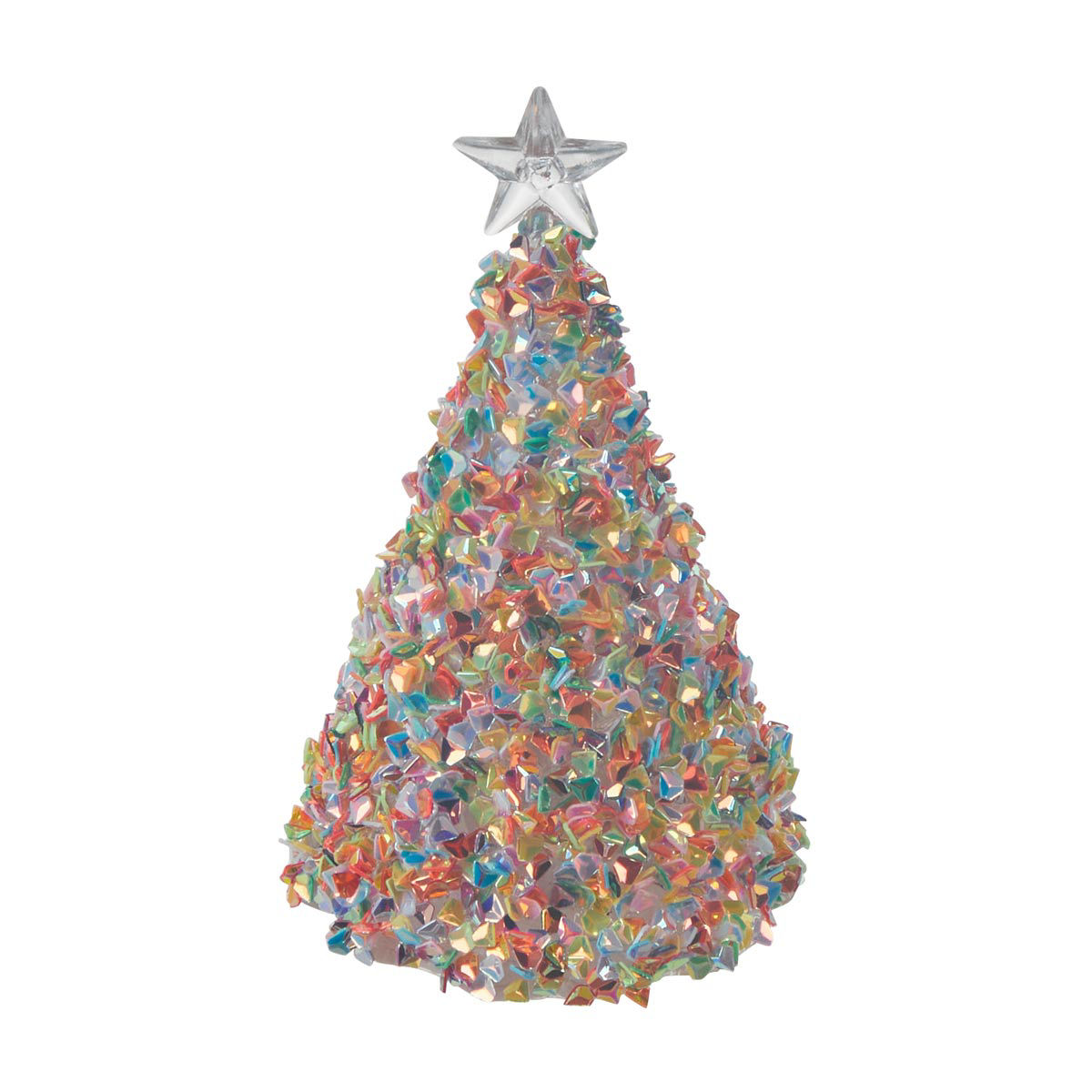 Christmas Multicolor LED Light-Up Tabletop Tree, Small