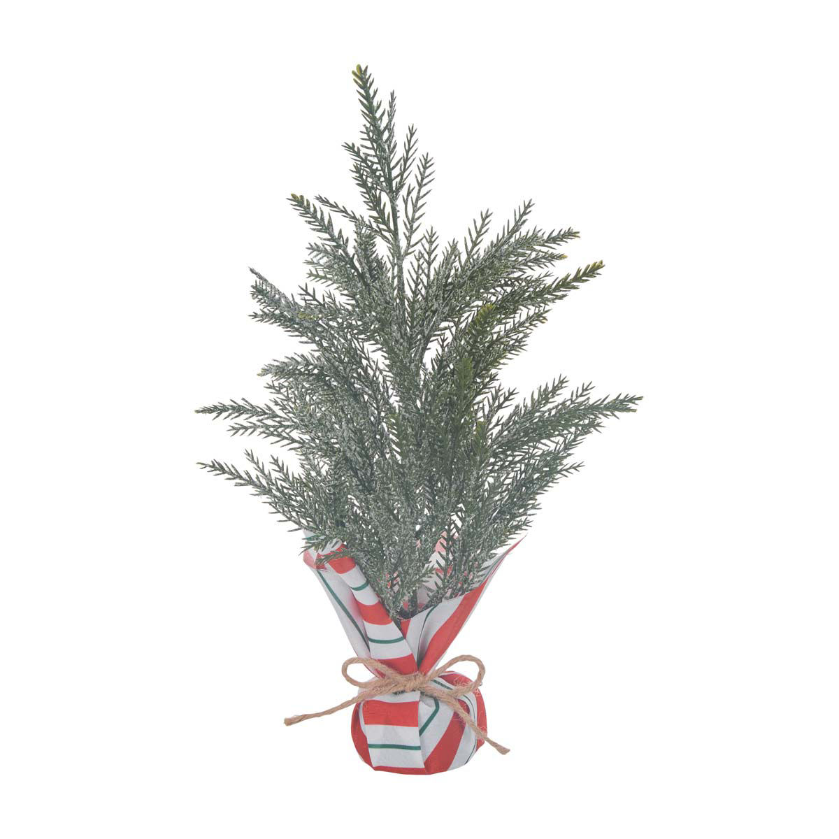 Christmas Artificial Tree in Striped Pot