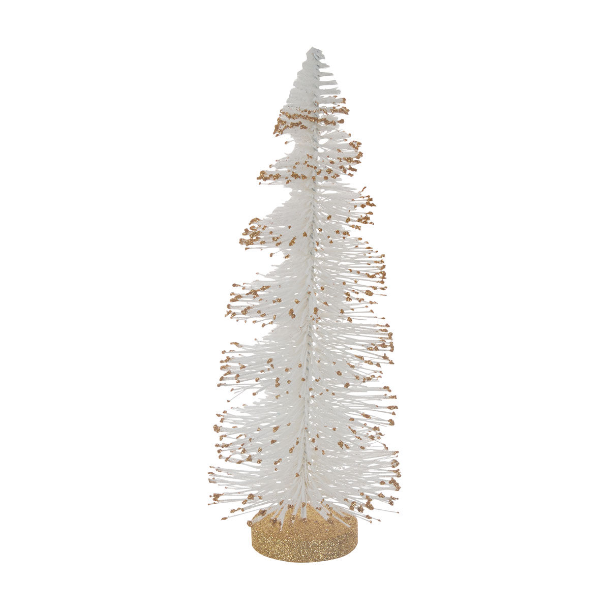 Christmas Artificial White Brush Tree Shaped Décor, Large