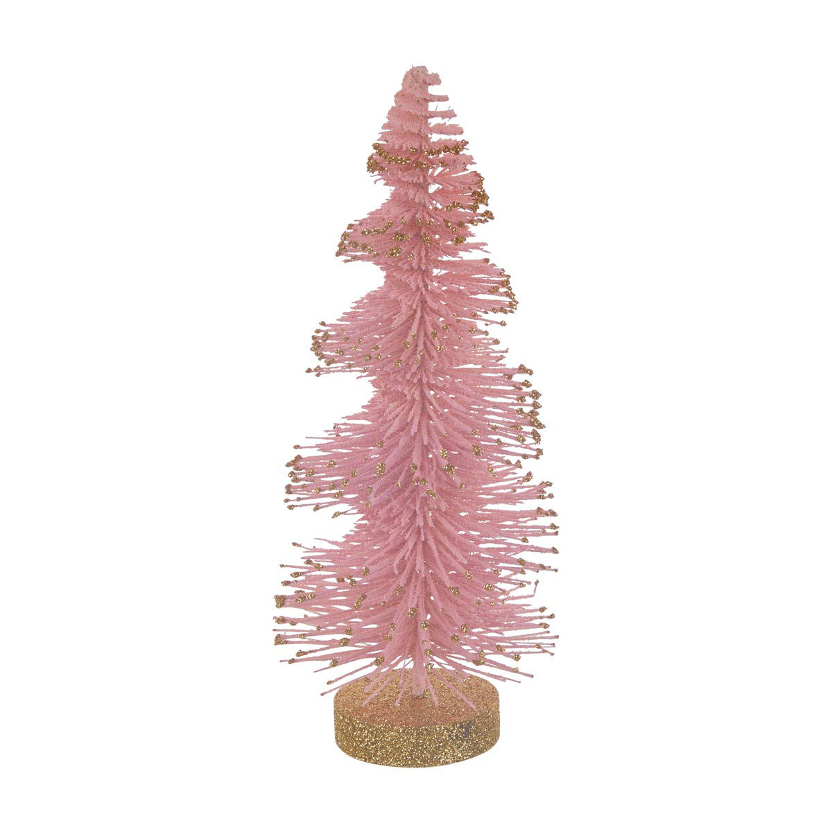Christmas Artificial Pink Brush Tree Shaped Décor, Medium