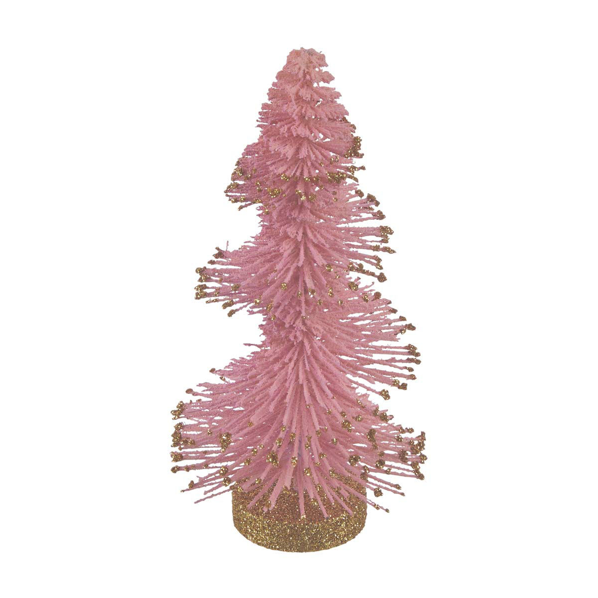 Christmas Artificial Pink Brush Tree Shaped Décor, Small