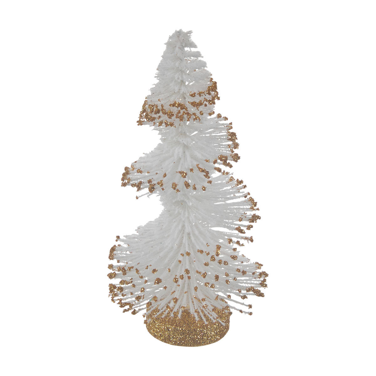 Christmas Artificial White Brush Tree Shaped Décor, Small