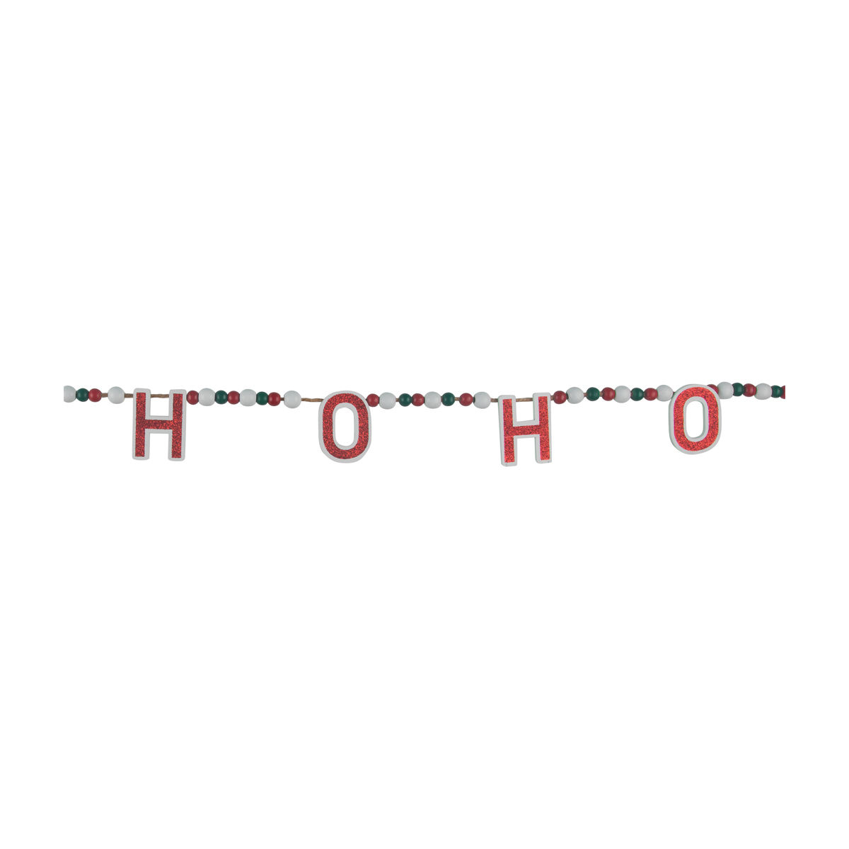Christmas Hanging Beads 'Ho Ho' Word Décor