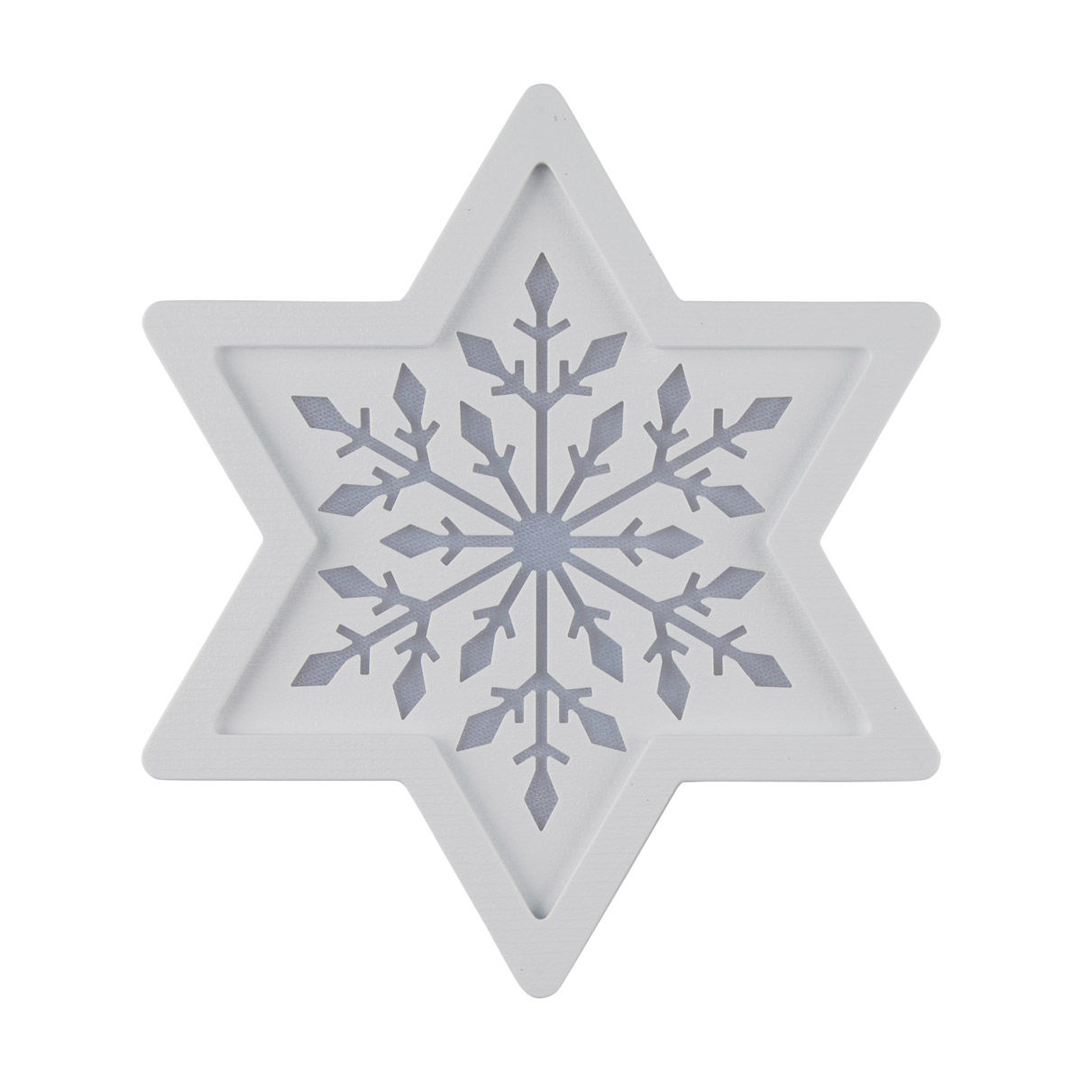 Christmas White LED Light-Up Snowflake Tabletop Decor