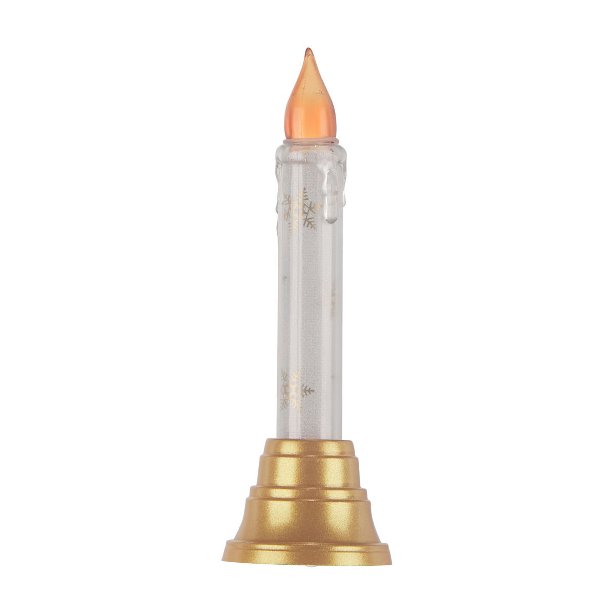 Christmas LED Candle Décor, Gold, 6 in