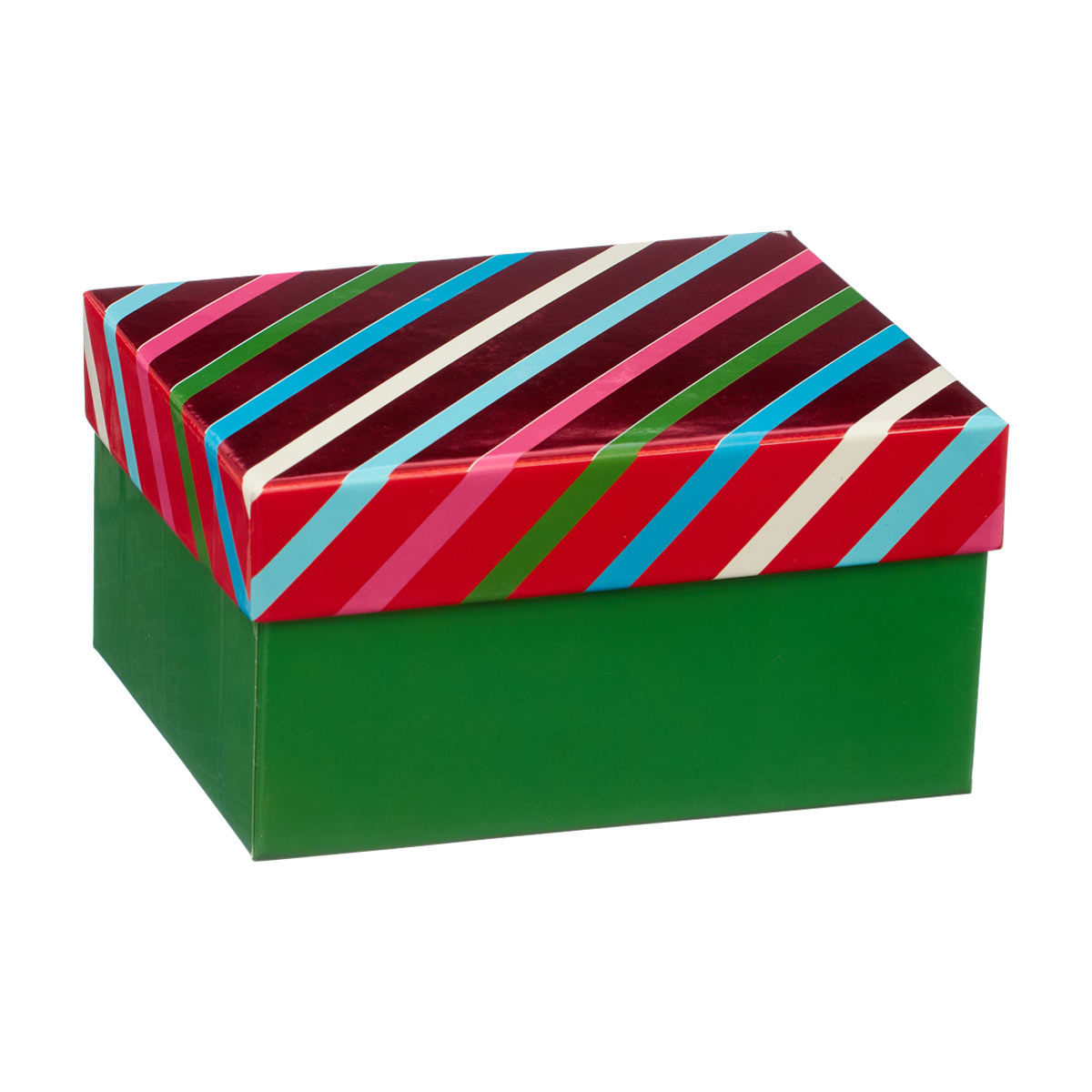 Hot Stamped Gift Box, Small, 2 Assorted Holiday Patterns