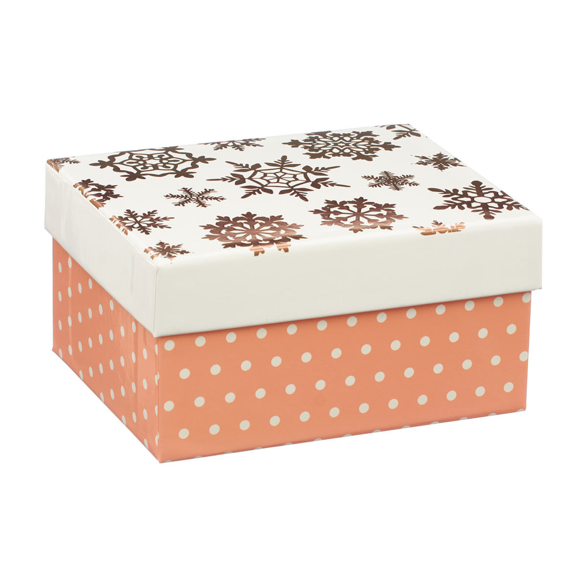 Christmas Printed Hotstamp Gift Box, Small, 2 Assorted Designs